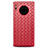 Custodia Silicone Morbida In Pelle Cover D01 per Huawei Mate 30 Rosso