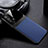 Custodia Silicone Morbida In Pelle Cover FL1 per Oppo A95 4G Blu