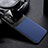 Custodia Silicone Morbida In Pelle Cover FL1 per Oppo F19 Pro+ Plus 5G Blu