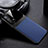 Custodia Silicone Morbida In Pelle Cover FL1 per Oppo K9 5G Blu