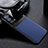 Custodia Silicone Morbida In Pelle Cover FL1 per Oppo Reno6 Pro+ Plus 5G Blu