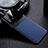 Custodia Silicone Morbida In Pelle Cover FL1 per Oppo Reno7 Pro 5G Blu