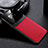 Custodia Silicone Morbida In Pelle Cover FL1 per Xiaomi Poco X3 Rosso