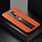 Custodia Silicone Morbida In Pelle Cover FL2 per Xiaomi Redmi 9 Arancione