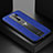 Custodia Silicone Morbida In Pelle Cover FL2 per Xiaomi Redmi 9 Blu