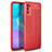 Custodia Silicone Morbida In Pelle Cover H01 per Huawei Honor 30 Lite 5G Rosso