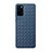 Custodia Silicone Morbida In Pelle Cover H01 per Huawei Honor View 30 5G Blu