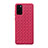 Custodia Silicone Morbida In Pelle Cover H01 per Huawei Honor View 30 5G Rosso