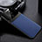 Custodia Silicone Morbida In Pelle Cover H01 per Huawei Mate 20 Blu
