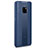 Custodia Silicone Morbida In Pelle Cover H01 per Huawei Mate 20 RS Blu