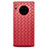 Custodia Silicone Morbida In Pelle Cover H01 per Huawei Mate 30 5G Rosso