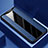 Custodia Silicone Morbida In Pelle Cover H01 per Oppo Find X Blu