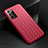 Custodia Silicone Morbida In Pelle Cover H01 per Samsung Galaxy Note 20 Ultra 5G Rosso
