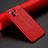 Custodia Silicone Morbida In Pelle Cover H01 per Xiaomi Mi 11 5G Rosso