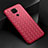 Custodia Silicone Morbida In Pelle Cover H01 per Xiaomi Redmi 10X 4G Rosso