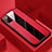 Custodia Silicone Morbida In Pelle Cover H02 per Huawei Honor V30 5G Rosso