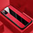 Custodia Silicone Morbida In Pelle Cover H02 per Huawei Honor View 30 5G Rosso