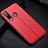 Custodia Silicone Morbida In Pelle Cover H02 per Huawei Nova 4e Rosso