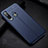 Custodia Silicone Morbida In Pelle Cover H02 per Huawei P30 Lite XL Blu