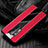 Custodia Silicone Morbida In Pelle Cover H02 per OnePlus 8 Pro Rosso