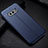 Custodia Silicone Morbida In Pelle Cover H02 per Samsung Galaxy S10e Blu