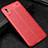 Custodia Silicone Morbida In Pelle Cover H02 per Xiaomi Redmi 9A Rosso