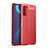 Custodia Silicone Morbida In Pelle Cover H03 per Huawei Honor X10 5G Rosso