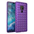 Custodia Silicone Morbida In Pelle Cover H03 per Huawei Mate 20 Viola