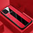 Custodia Silicone Morbida In Pelle Cover H03 per Huawei P40 Lite Rosso