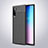 Custodia Silicone Morbida In Pelle Cover H03 per Samsung Galaxy Note 10 5G Nero