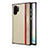 Custodia Silicone Morbida In Pelle Cover H03 per Samsung Galaxy Note 10 Plus 5G Oro