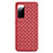 Custodia Silicone Morbida In Pelle Cover H03 per Samsung Galaxy S20 5G Rosso