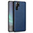 Custodia Silicone Morbida In Pelle Cover H05 per Huawei P30 Pro Blu