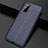 Custodia Silicone Morbida In Pelle Cover H05 per Samsung Galaxy S20 5G Blu