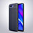 Custodia Silicone Morbida In Pelle Cover H06 per Oppo RX17 Neo Blu