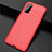 Custodia Silicone Morbida In Pelle Cover H06 per Samsung Galaxy S20 Plus Rosso