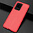 Custodia Silicone Morbida In Pelle Cover H06 per Samsung Galaxy S20 Ultra Rosso