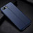 Custodia Silicone Morbida In Pelle Cover H07 per Oppo R15X Blu