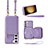 Custodia Silicone Morbida In Pelle Cover JM1 per Samsung Galaxy S22 Plus 5G Viola