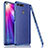 Custodia Silicone Morbida In Pelle Cover M02 per Huawei Honor V20 Blu