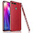 Custodia Silicone Morbida In Pelle Cover M02 per Huawei Honor View 20 Rosso