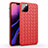 Custodia Silicone Morbida In Pelle Cover per Apple iPhone 11 Pro Rosso