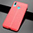 Custodia Silicone Morbida In Pelle Cover per Huawei Enjoy 9 Rosso