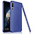 Custodia Silicone Morbida In Pelle Cover per Huawei Honor Magic 2 Blu