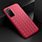 Custodia Silicone Morbida In Pelle Cover per Huawei Honor Play4 5G Rosso