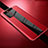 Custodia Silicone Morbida In Pelle Cover per Huawei Honor V30 Pro 5G Rosso