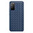 Custodia Silicone Morbida In Pelle Cover per Huawei Honor X10 5G Blu
