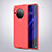 Custodia Silicone Morbida In Pelle Cover per Huawei Mate 30 5G Rosso