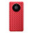 Custodia Silicone Morbida In Pelle Cover per Huawei Mate 40 Rosso