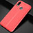 Custodia Silicone Morbida In Pelle Cover per Huawei Nova 3i Rosso